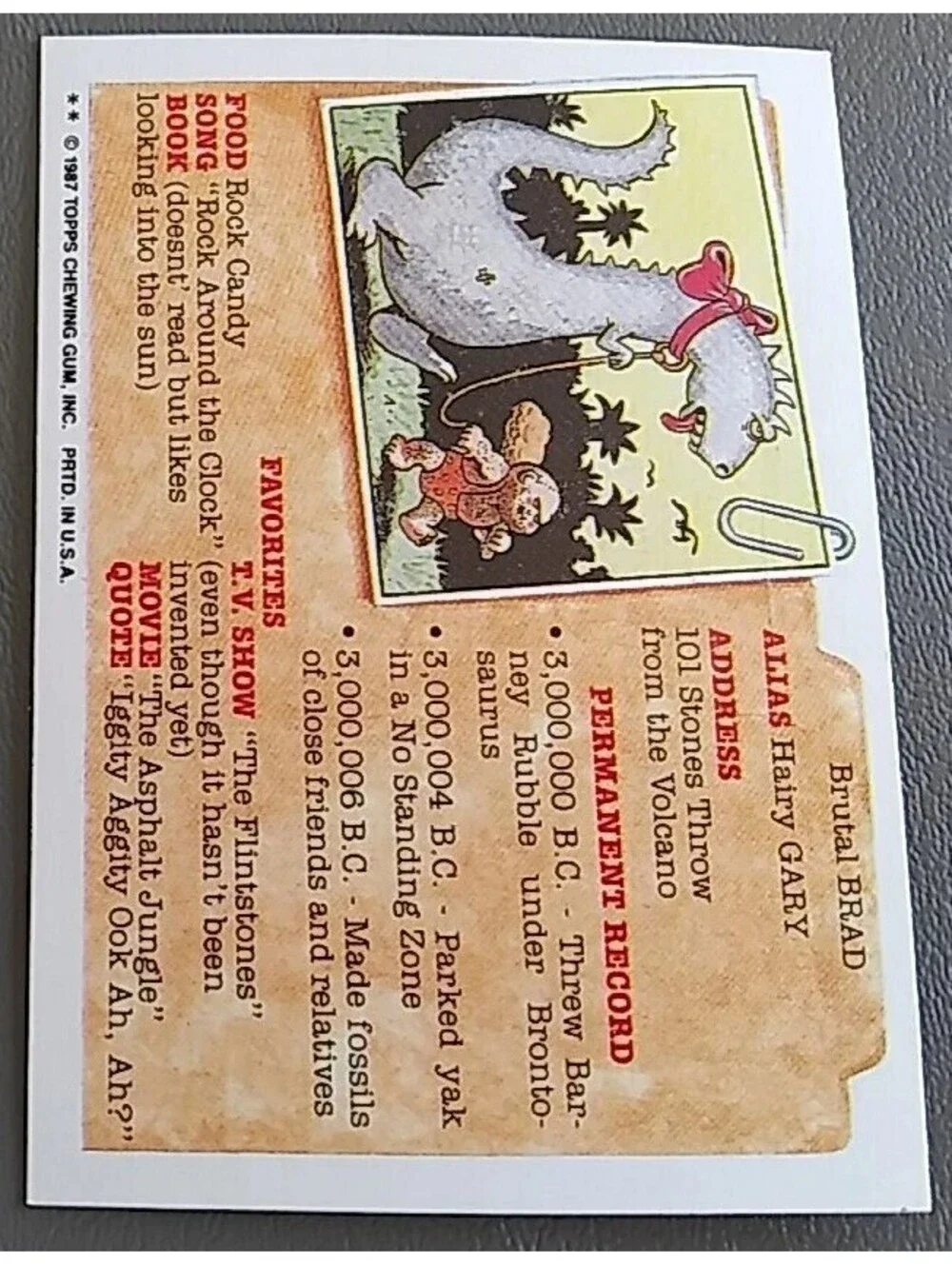 N/A 1987 topps